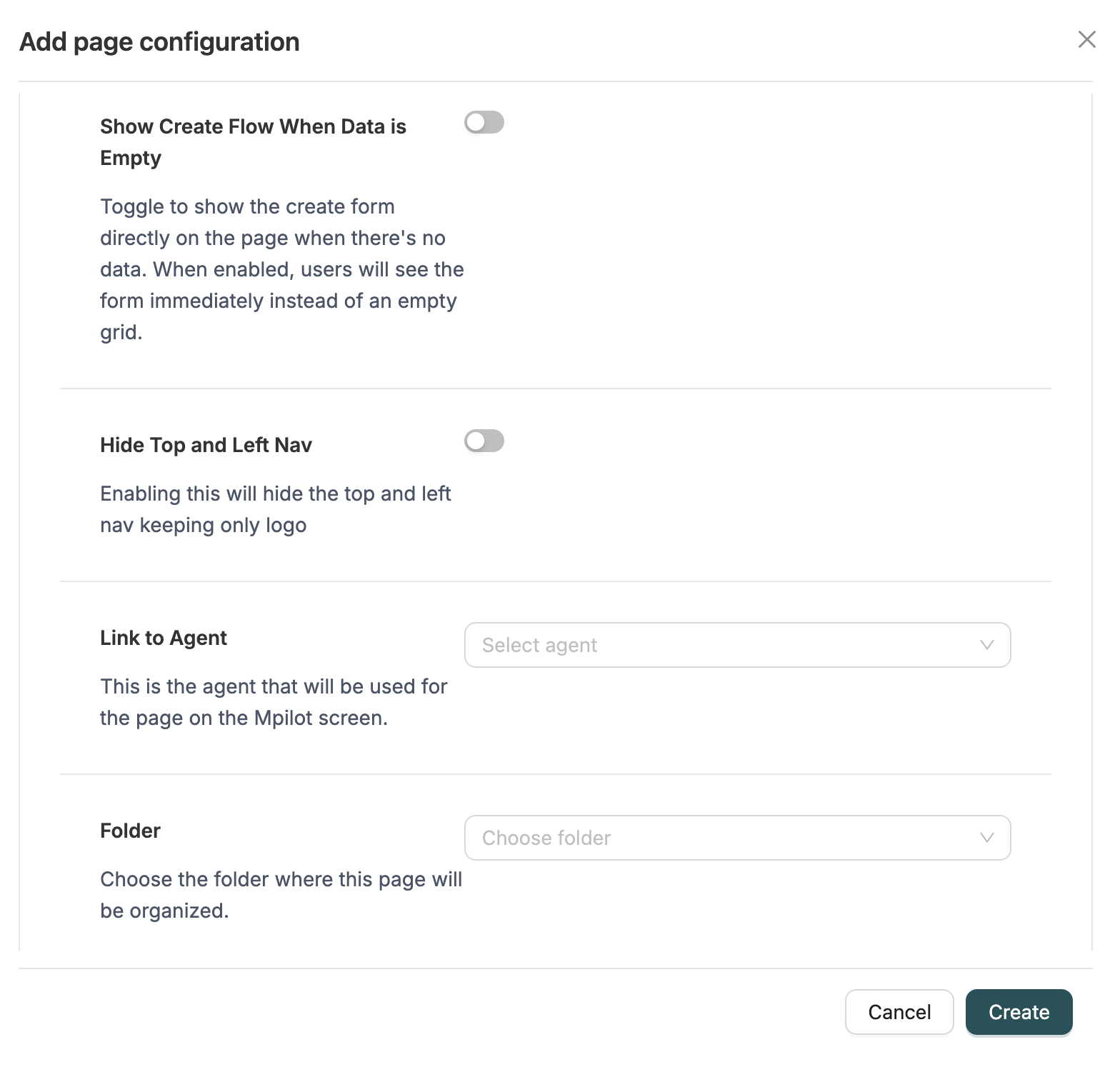 Page Configuration Steps Interface 2