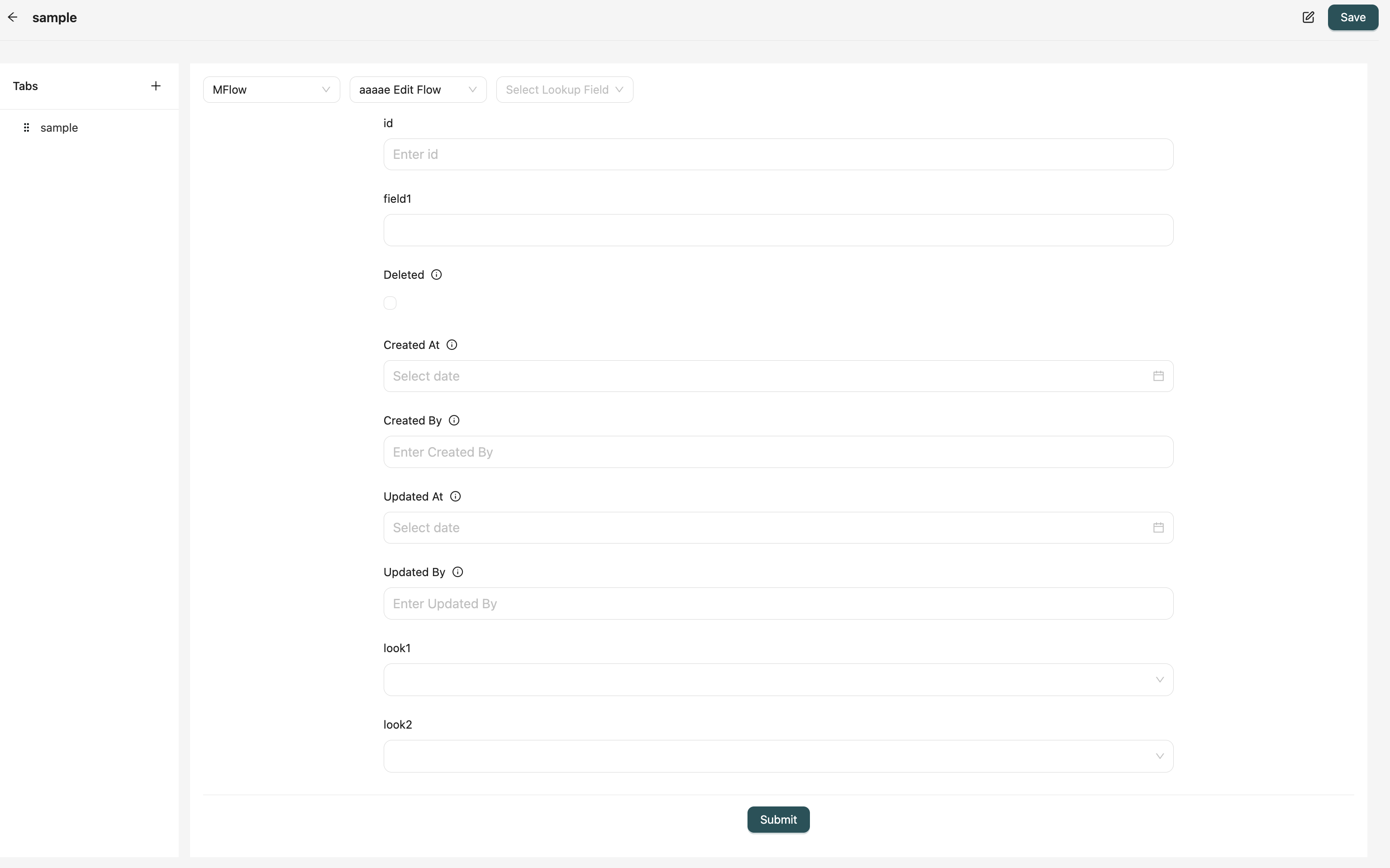 Configuring Layout Sections Interface