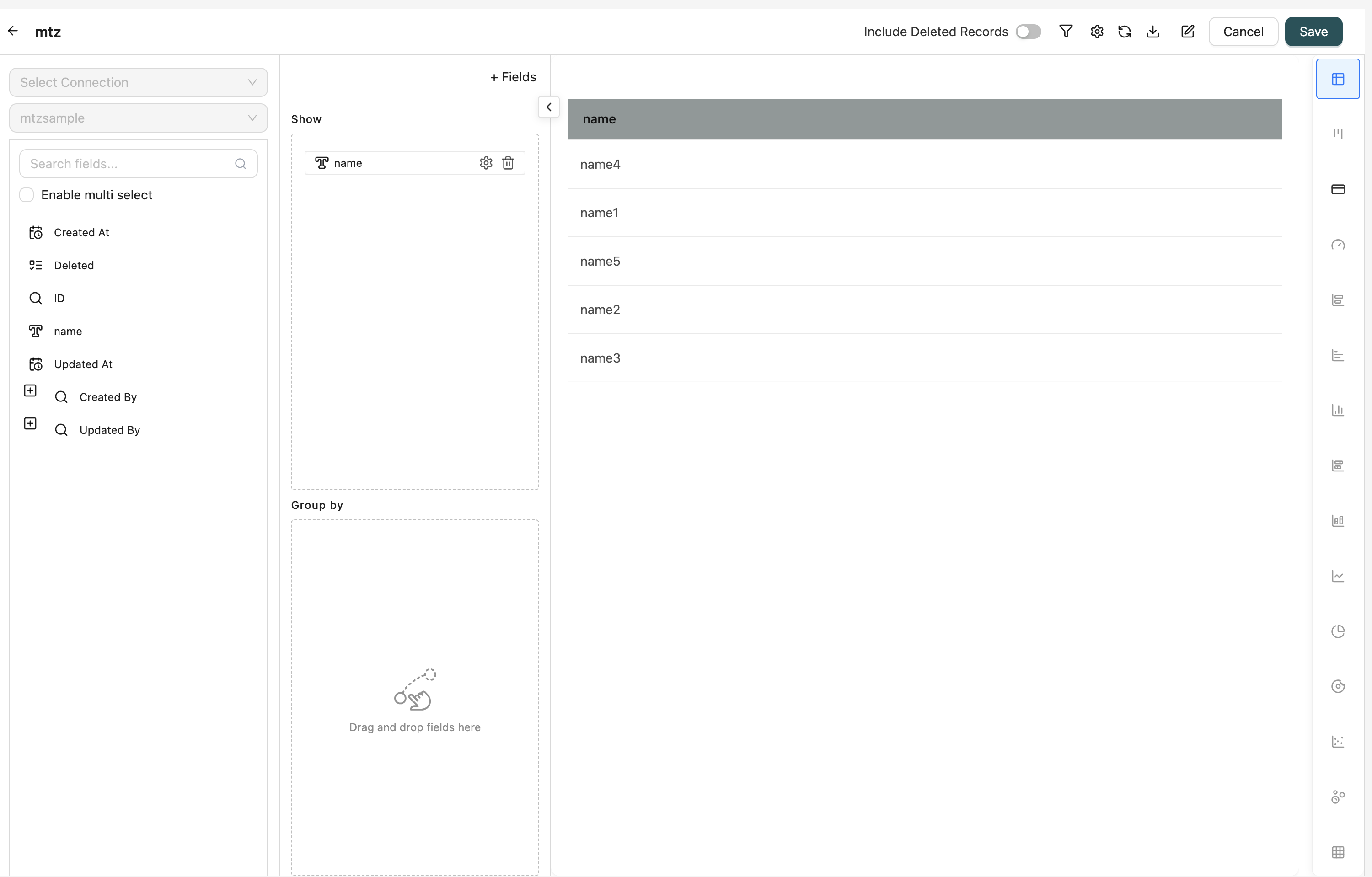 Report Designer Interface